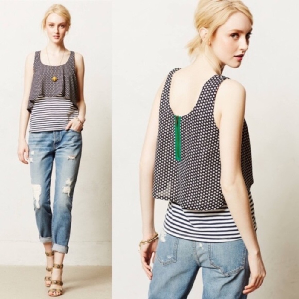Anthropologie Meadow Rue layered tank top